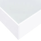 Table basse LED avec plateau en verre trempé dépoli