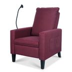 Canapé inclinable réglable avec porte-gobelet et pochette de rangement