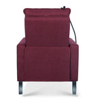 Canapé inclinable réglable avec porte-gobelet et pochette de rangement