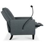 Canapé inclinable réglable avec porte-gobelet et pochette de rangement