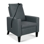 Canapé inclinable réglable avec porte-gobelet et pochette de rangement