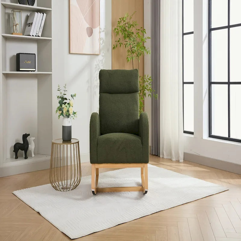 Fauteuil à bascule en tissu