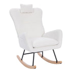 Fauteuil à bascule rembourré pour chambre d'enfant, salon et chambre à coucher