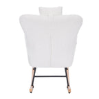 Fauteuil à bascule rembourré pour chambre d'enfant, salon et chambre à coucher
