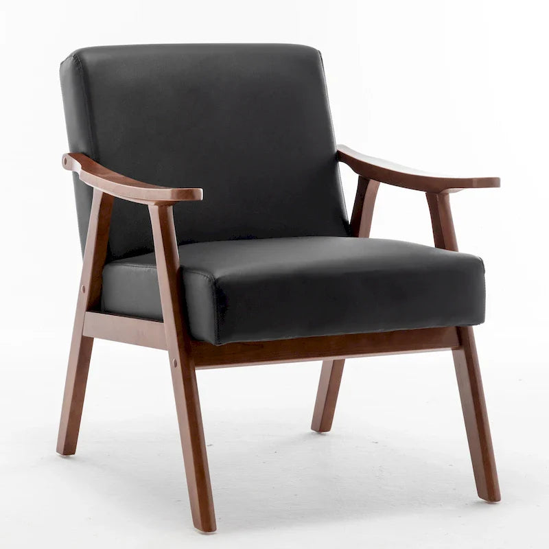 Fauteuil d'appoint large en similicuir 26.37