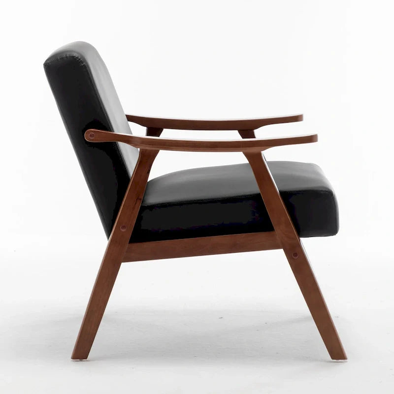 Fauteuil d'appoint large en similicuir 26.37