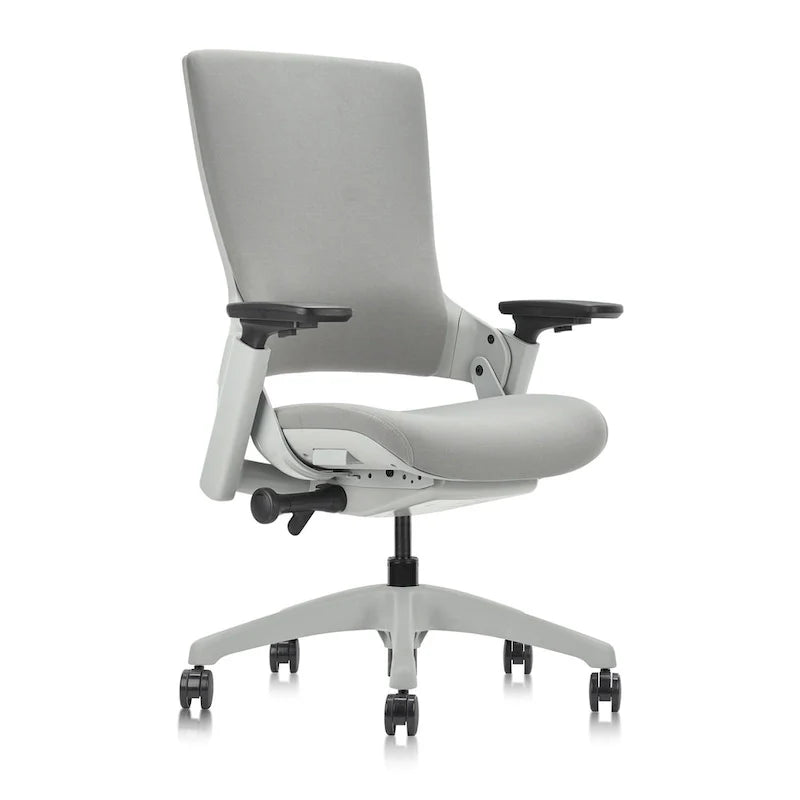 Chaise de bureau ergonomique réglable en hauteur – Tissu gris