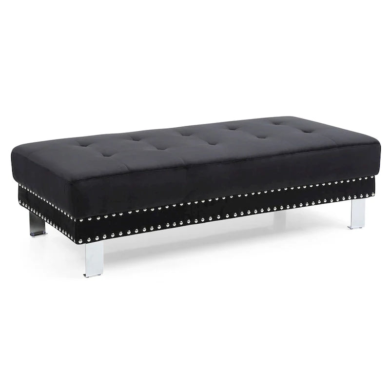 Pouf surdimensionné en velours