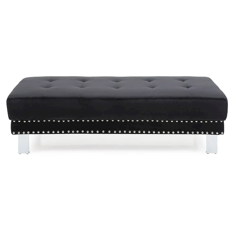 Pouf surdimensionné en velours