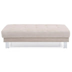 Pouf surdimensionné en velours