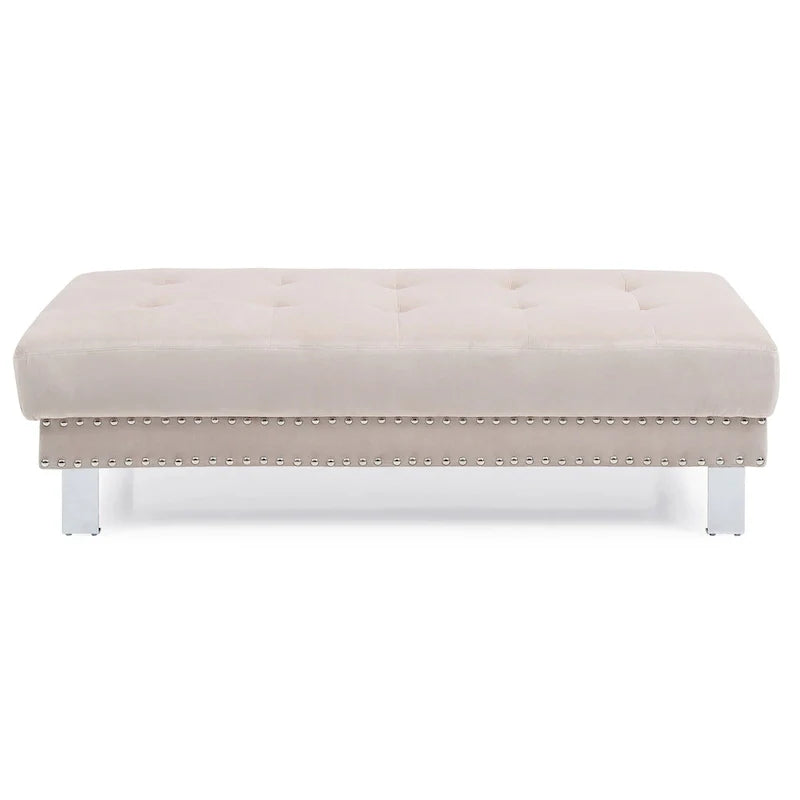 Pouf surdimensionné en velours