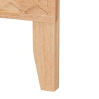 Lit plateforme sculpté en nid d'abeille – Bois naturel